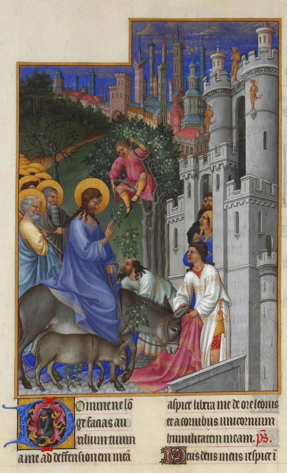 L'Entrée à Jérusalem, Très Riches Heures du duc de Berry