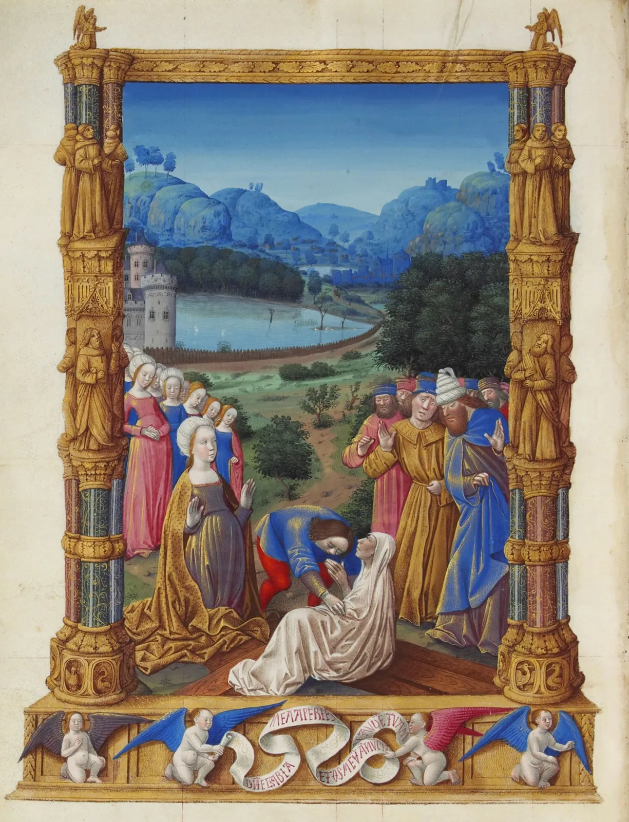 L'Ostension de la Vraie Croix, Très Riches Heures du duc de Berry