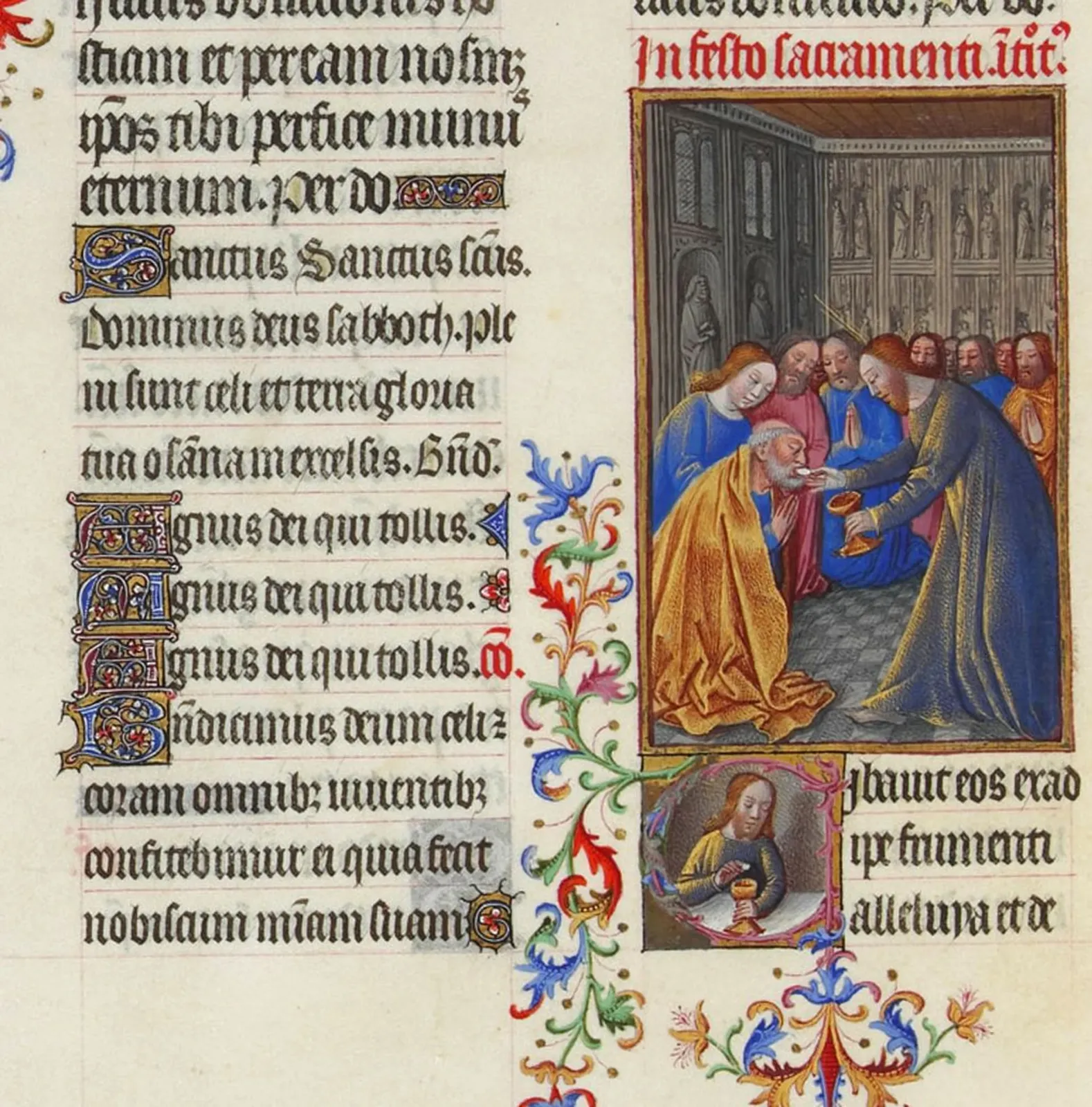 La Communion des Apôtres, Très Riches Heures du duc de Berry