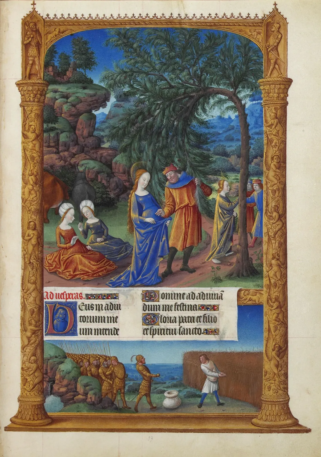 La Fuite en Égypte, Très Riches Heures du Duc de Berry