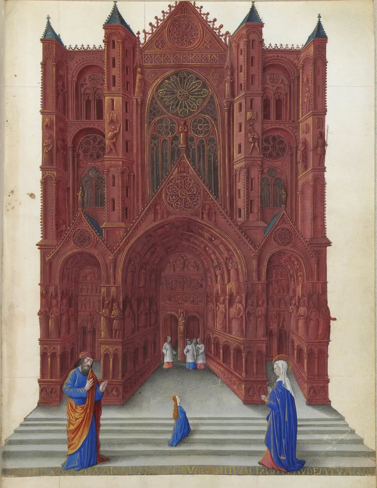 La Présentation de la Vierge au Temple, Très Riches Heures du duc de Berry
