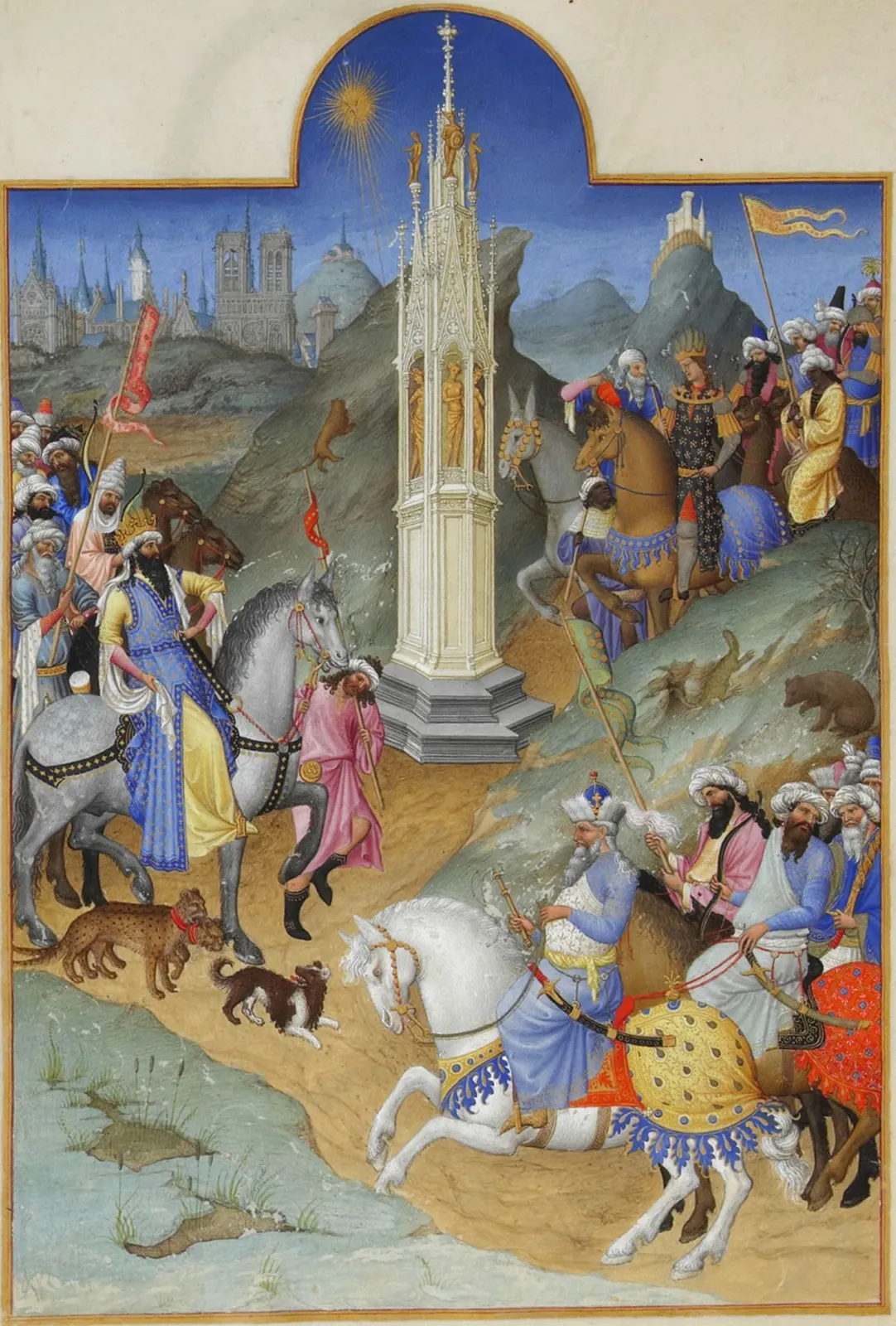 La Rencontre des mages, Très Riches Heures du duc de Berry