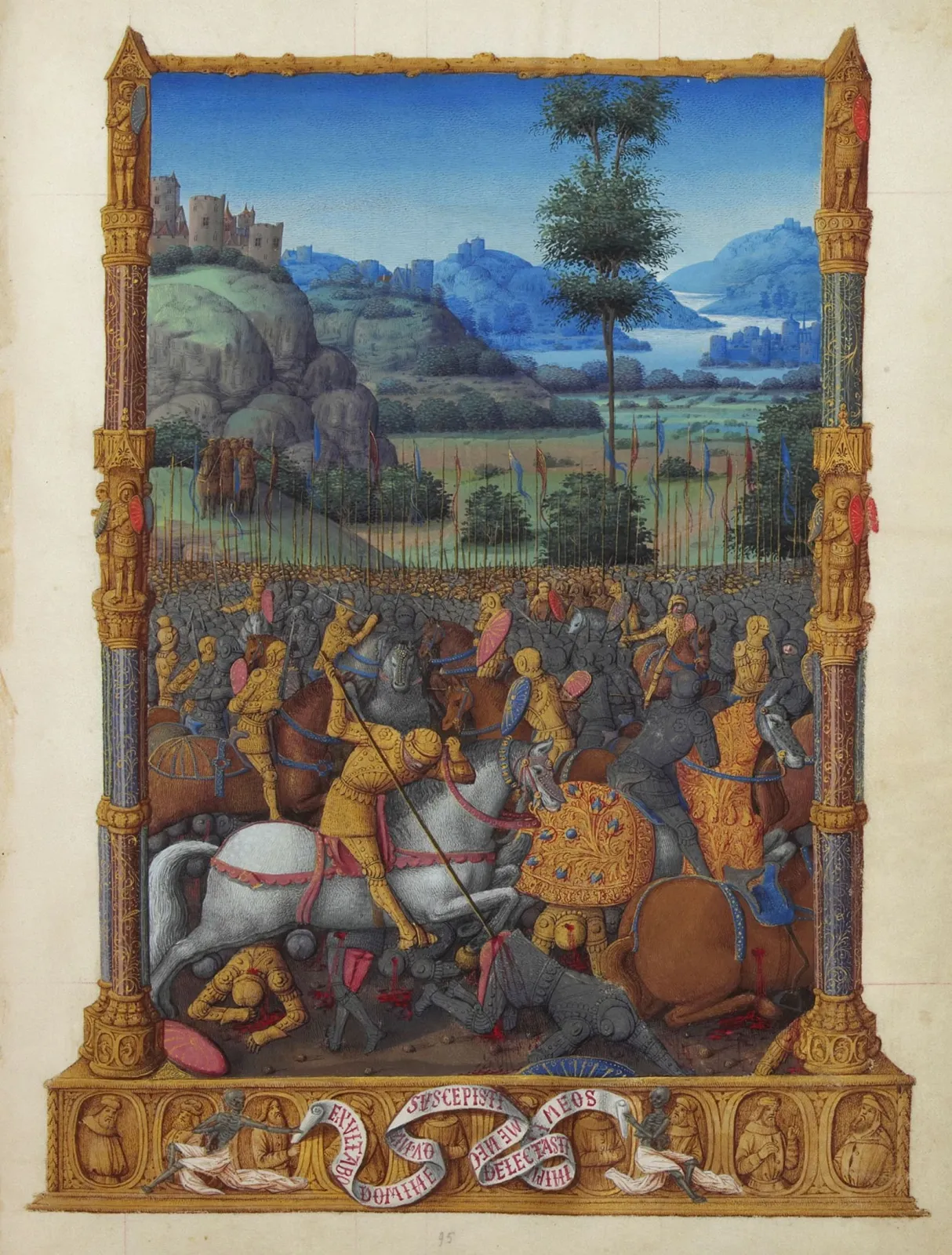 La Victoire de David, Très Riches Heures du duc de Berry