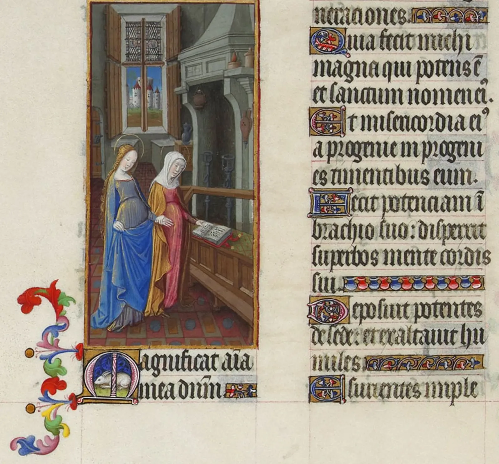 La Visitation, Très Riches Heures du duc de Berry