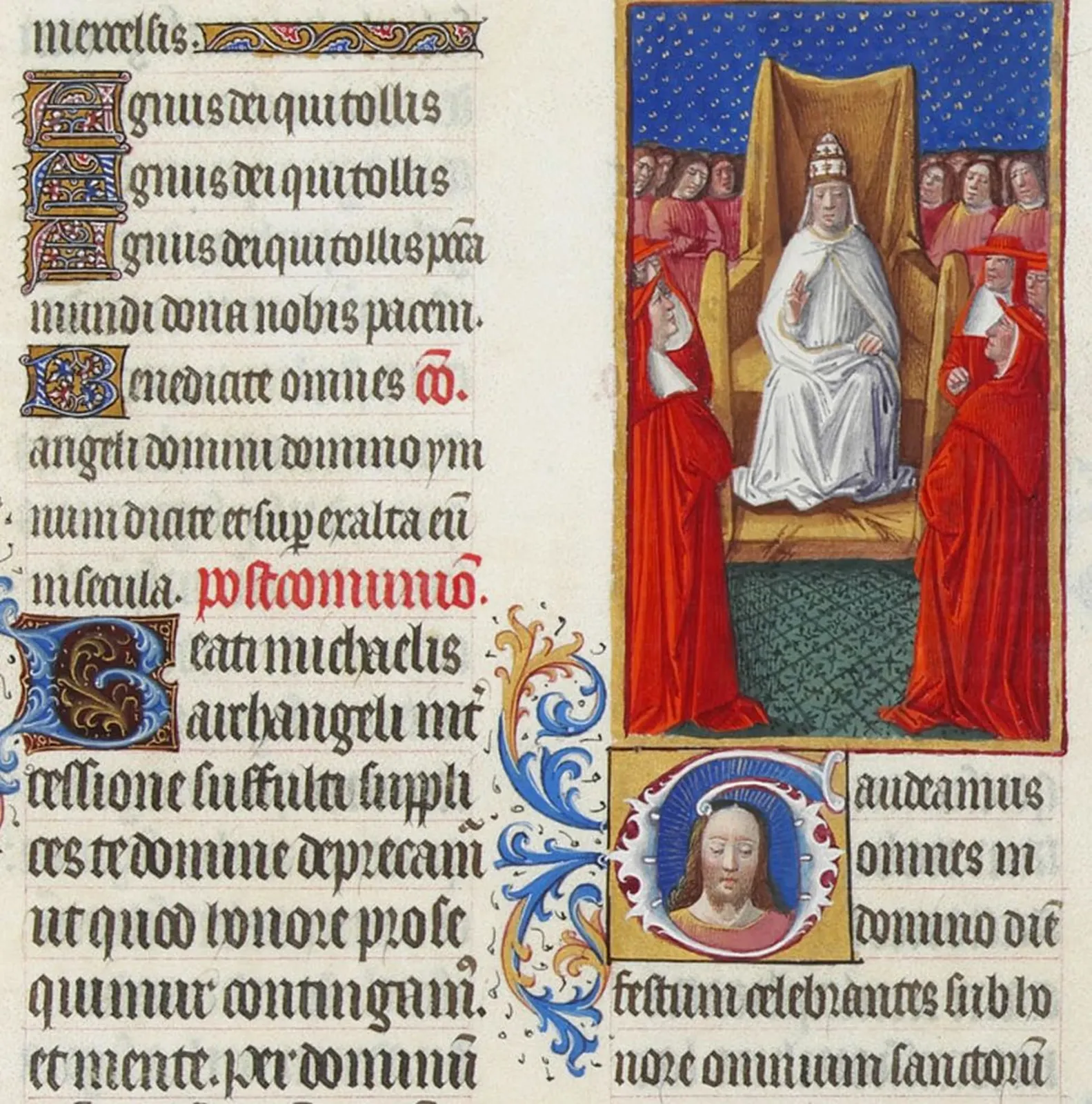 Le Pape et ses cardinaux, Très Riches Heures du duc de Berry