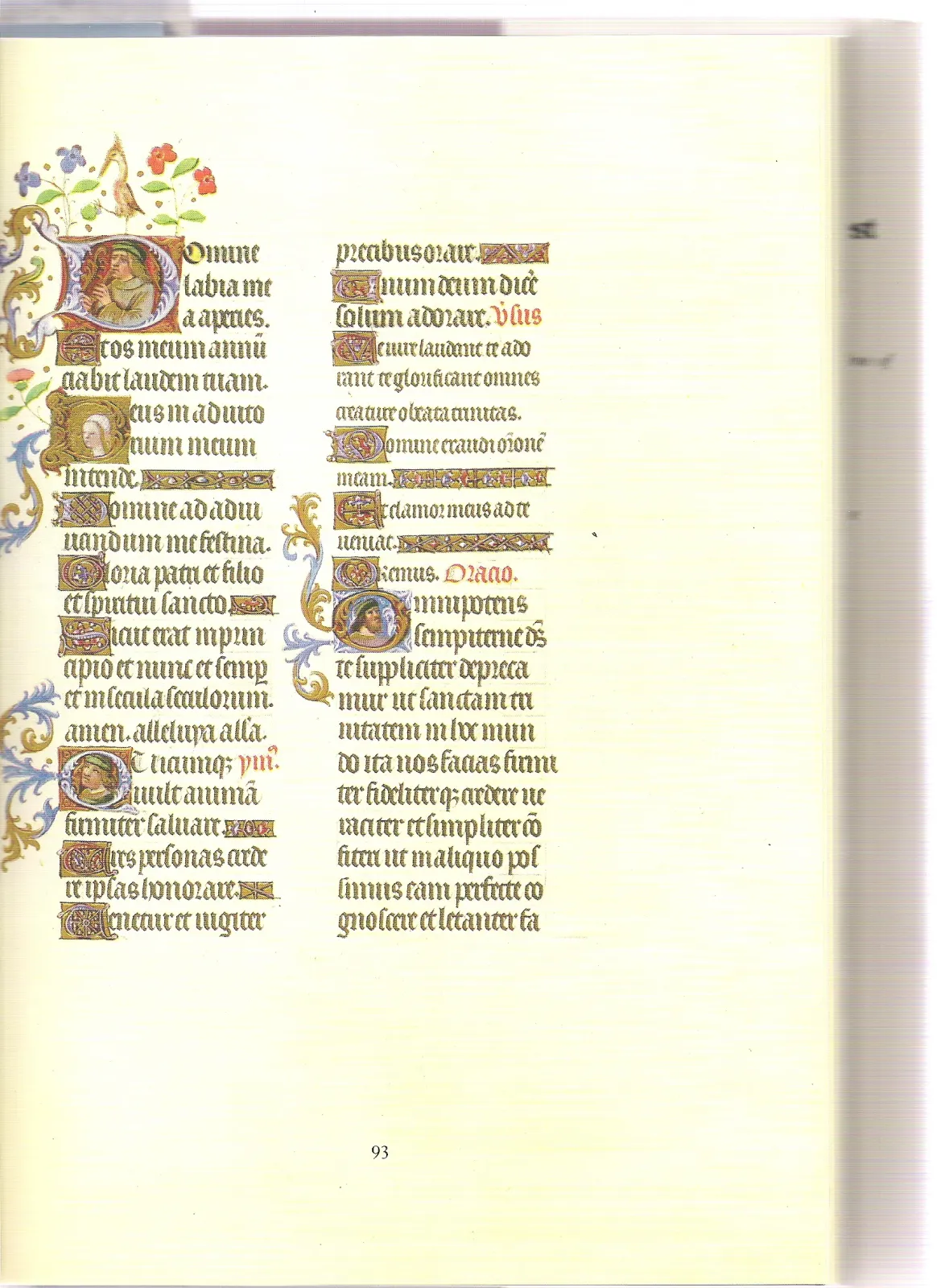 Page de texte (office du dimanche), Très Riches Heures du duc de Berry