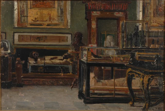 Painting of the Galleries by Lorenzo Delleani