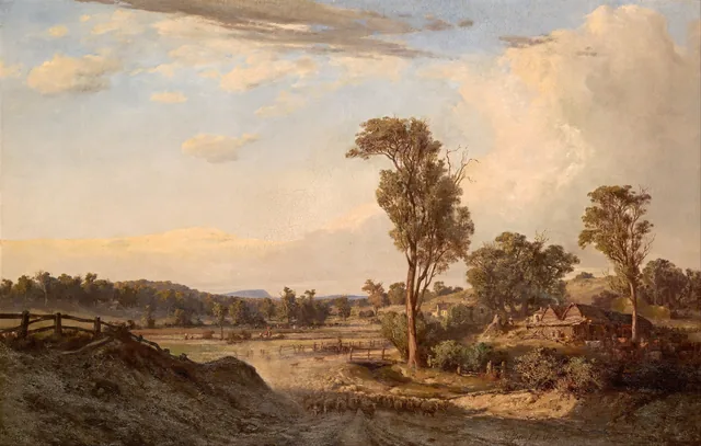 Tarde de verão, Templestowe, Louis Buvelot
