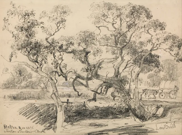 Toollern Creek, Melton, Louis Buvelot