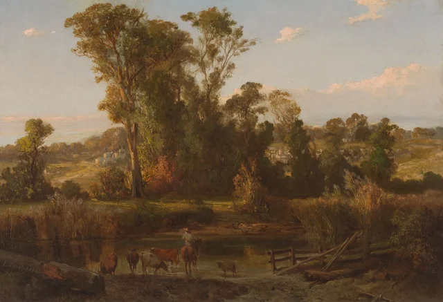 Vista cerca de Heidelberg, Louis Buvelot