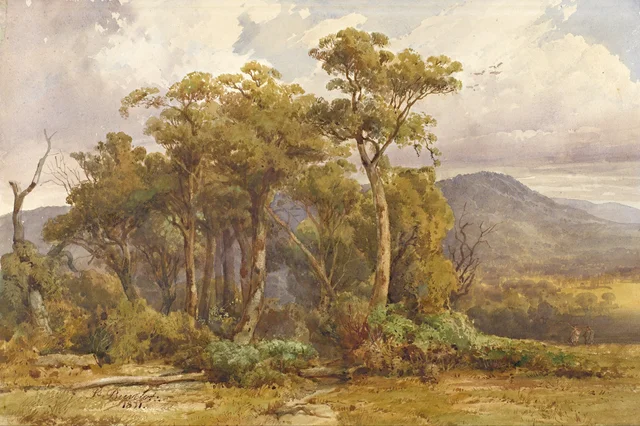 La llanura del Yarra, Louis Buvelot