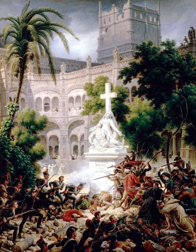 Episode of the Siege of Saragossa: the Assault on the Monastery of Santa Engracia, 8 February 1809, Louis-François Lejeune