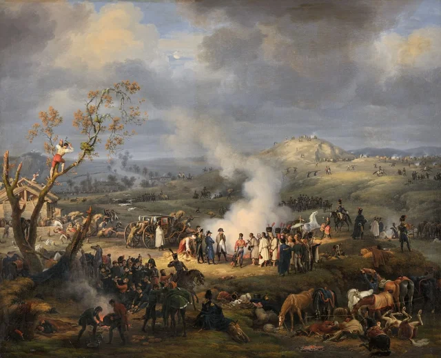 Le Bivouac de Napoléon à la veille d'Austerlitz, 1er décembre 1805, Louis-François Lejeune