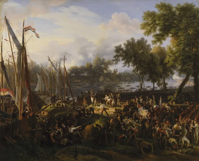 Le Passage du Rhin par l'armée française à Düsseldorf, 6 septembre 1795, Louis-François Lejeune