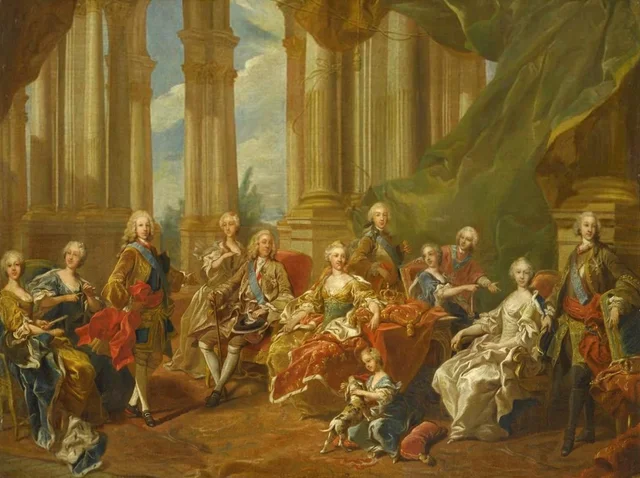 Philip V, King of Spain, and His Family in 1745, Louis-Michel van Loo