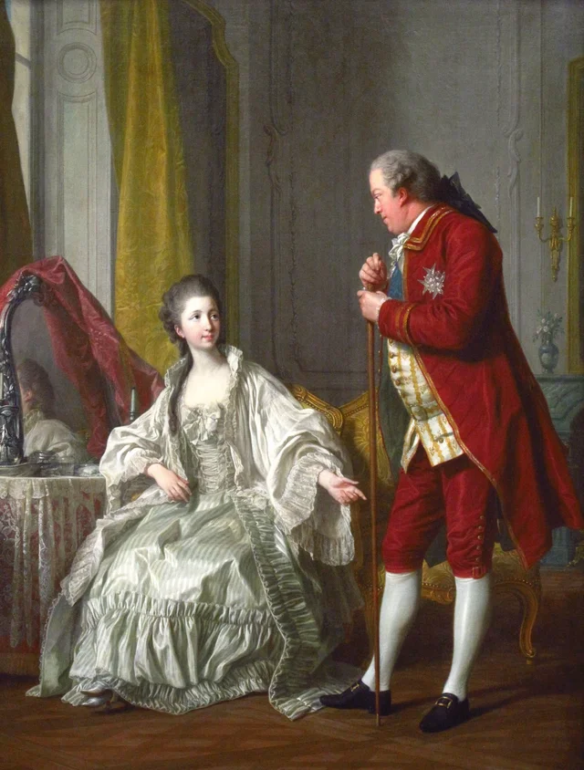 Portrait of the Marquis de Marigny and His Wife, Louis-Michel van Loo