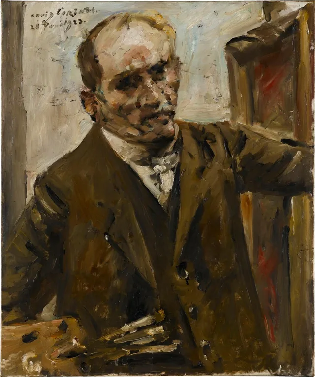 Self-Portrait with Palette, Lovis Corinth