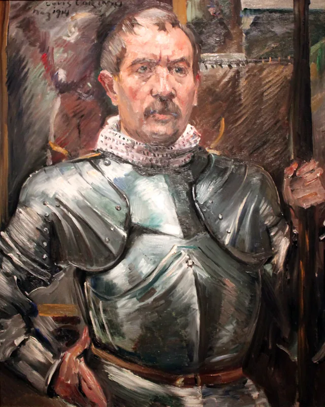 Self-Portrait in Armor, Lovis Corinth