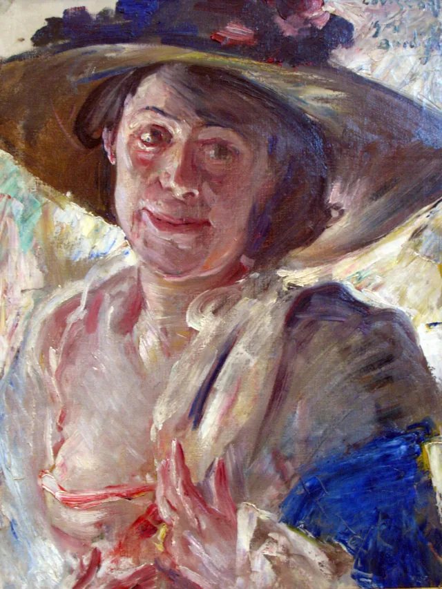 Woman with a Rose-Trimmed Hat, Lovis Corinth