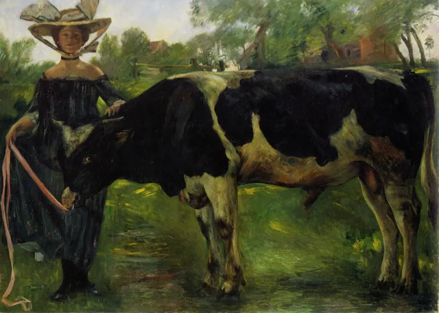 Girl with Bull, Lovis Corinth