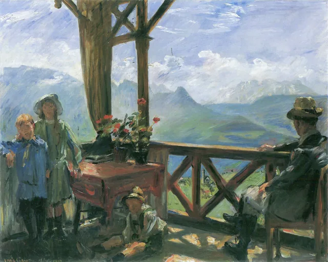 Terrace in Klobenstein, Tyrol, Lovis Corinth