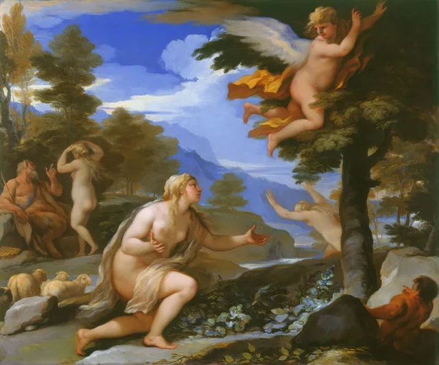 Cupid Abandoning Psyche, Luca Giordano
