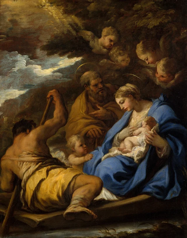 La huida a Egipto, Luca Giordano