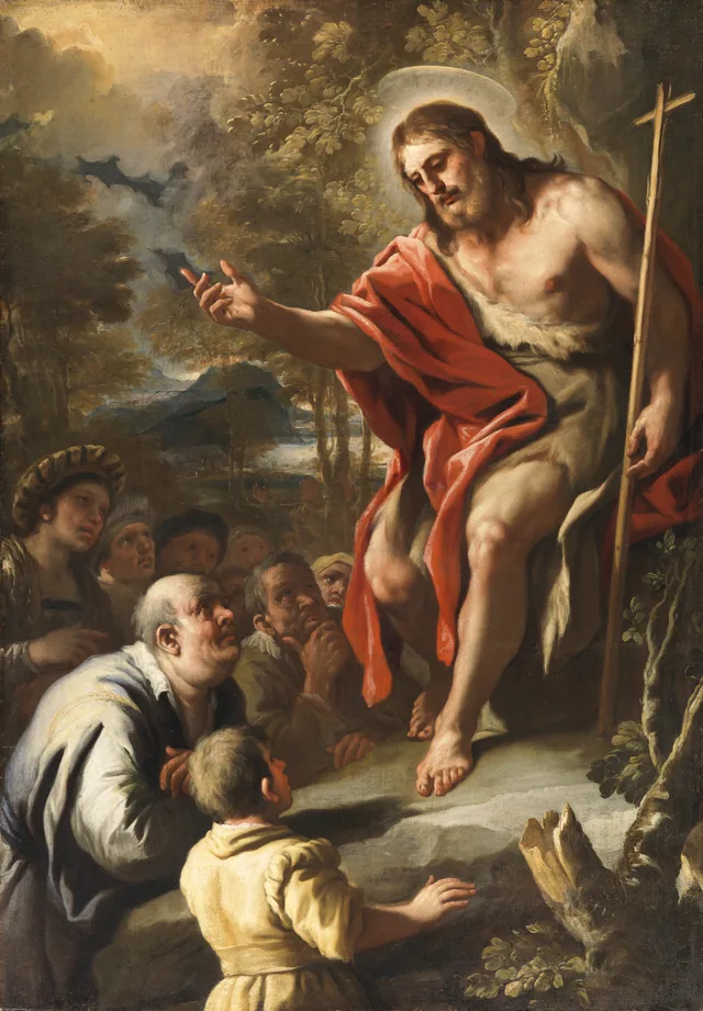 Saint John Preaching in the Wilderness, Luca Giordano