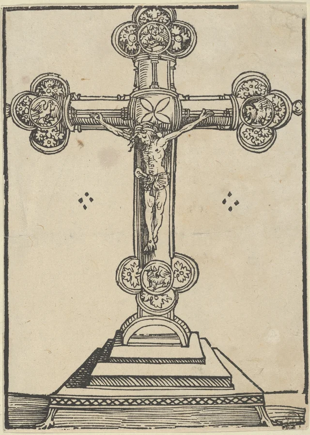 A Silver-Gilt Cross with Christ Crucified, from the Wittenberg Reliquaries