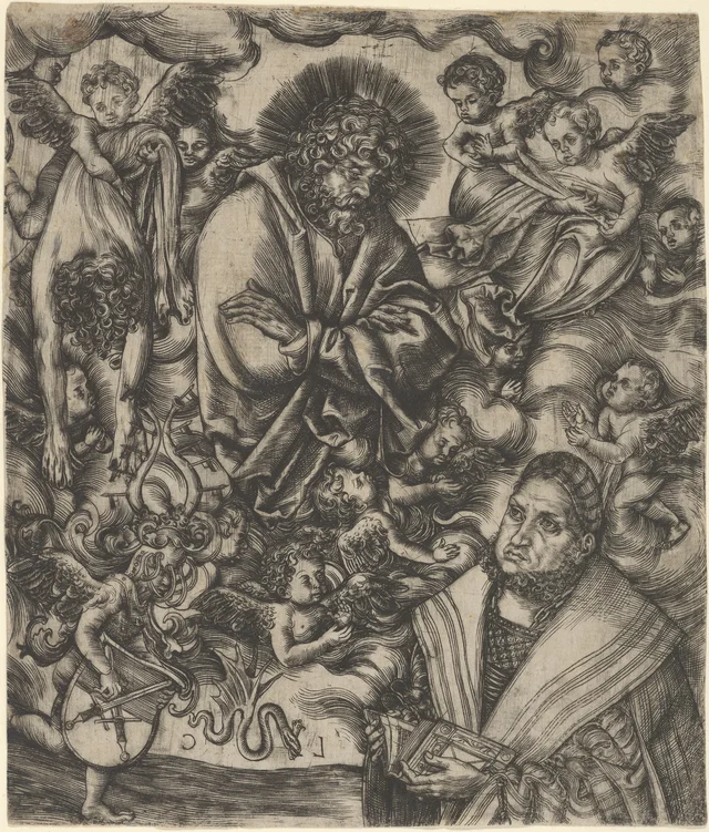 Frederick the Wise of Saxony Adoring Saint Bartholomew