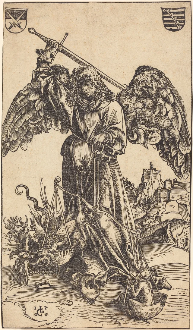 The Archangel Michael Weighing a Soul