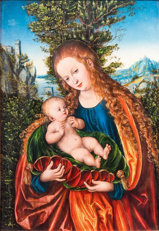 La Virgen con el Niño, Lucas Cranach el Viejo