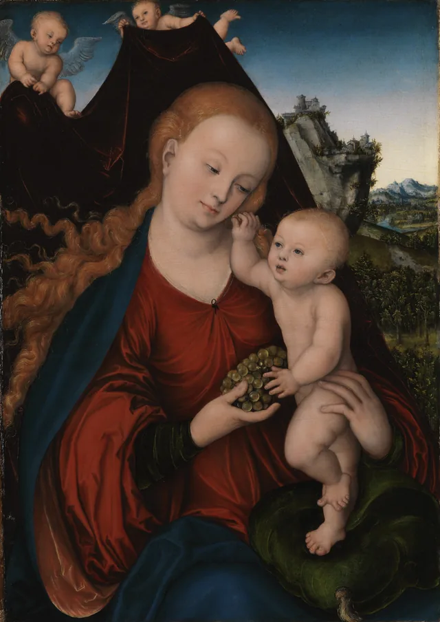 La Vierge à l'Enfant à la grappe de raisin