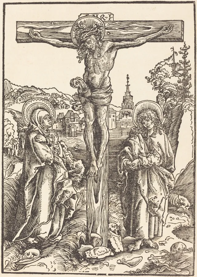 Christ on the Cross between the Virgin and Saint John
