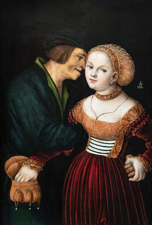 Les Amants mal assortis, Lucas Cranach l'Ancien
