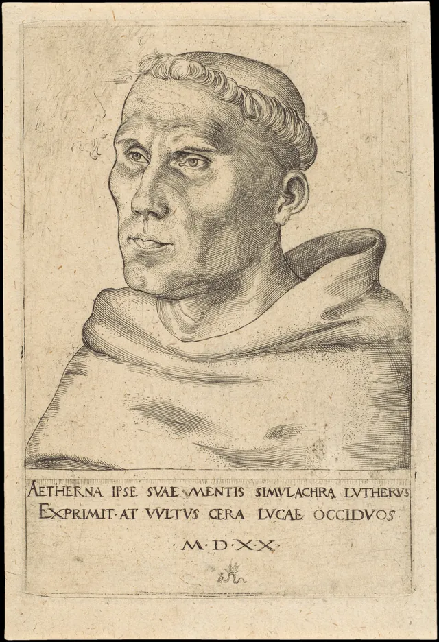 Martin Luther en moine augustin
