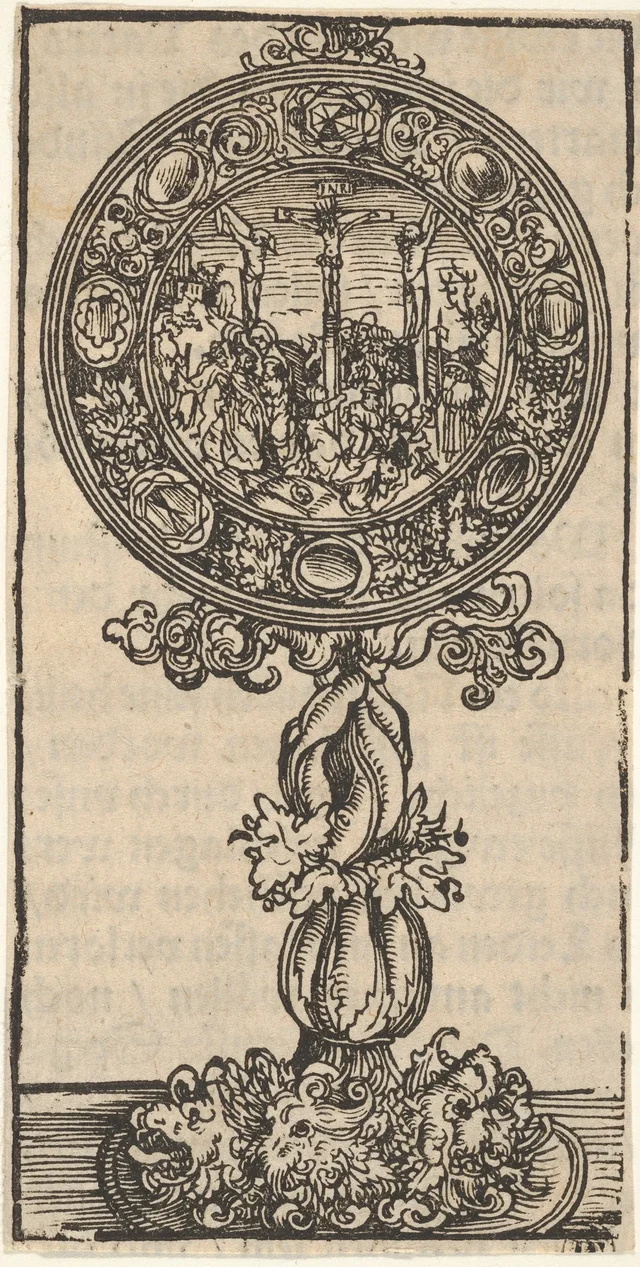 Pacificale de prata dourada com uma Crucificação, dos Relicários de Wittenberg