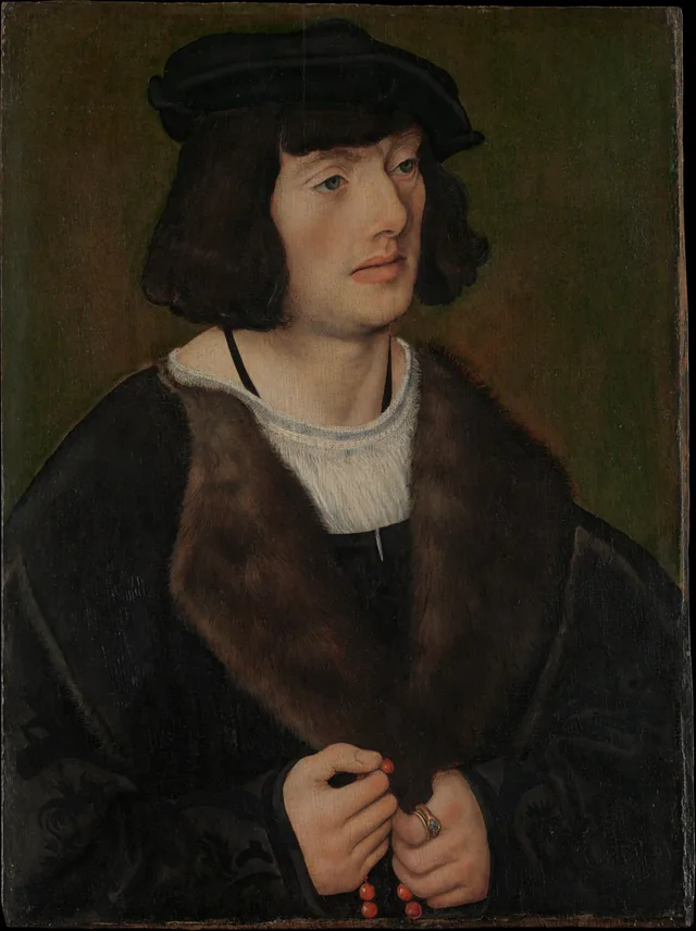Retrato de hombre con rosario, Lucas Cranach el Viejo