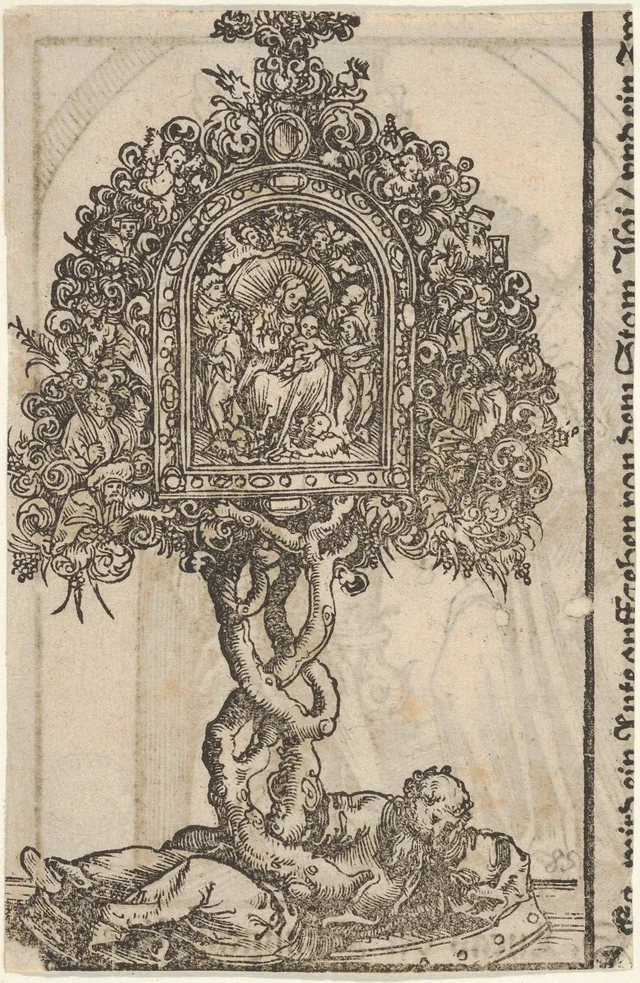Relicário dourado com a Árvore de Jessé, dos Relicários de Wittenberg