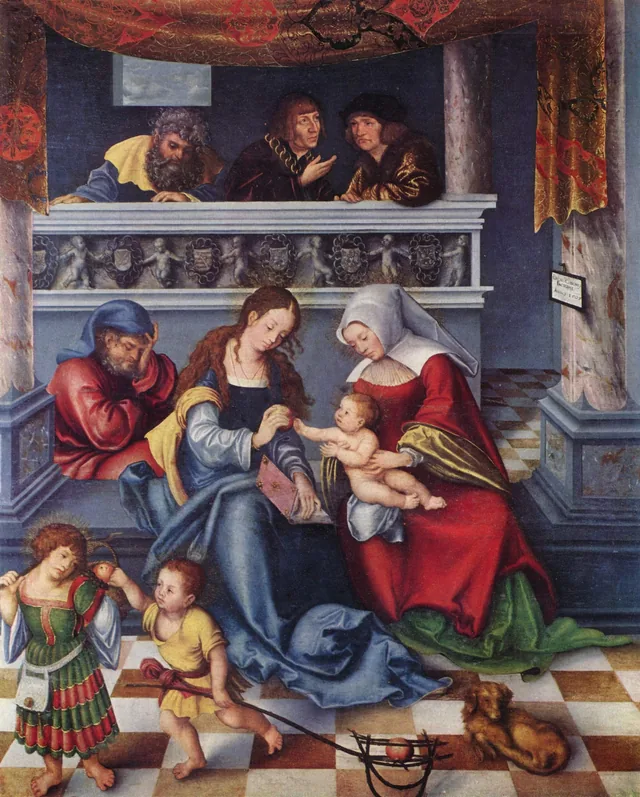 Retable de Torgau : la Sainte Parenté
