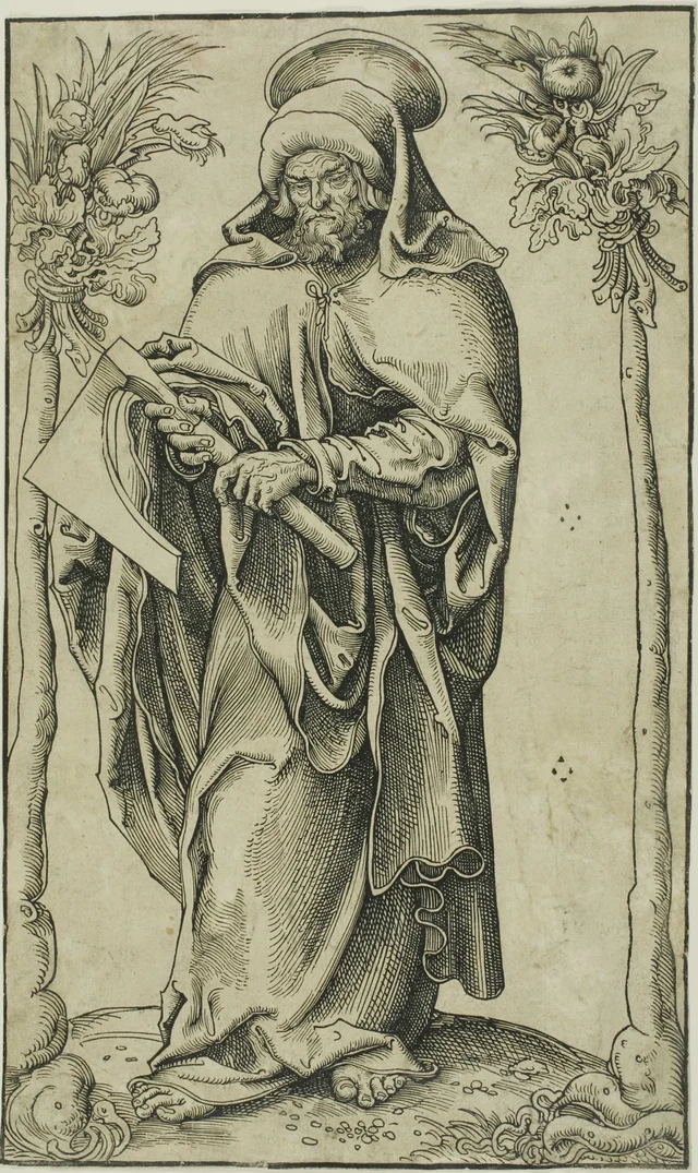 San Matías, del ciclo Cristo, los apóstoles y san Pablo, Lucas Cranach el Viejo