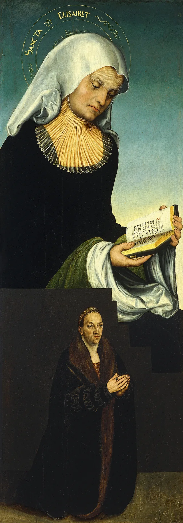 Saint Elizabeth with Duke George of Saxony as Donor (interior left wing)