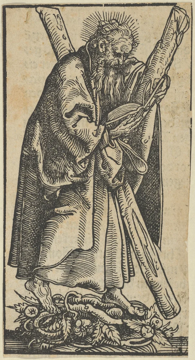 Estatueta de prata de Santo André, dos Relicários de Wittenberg