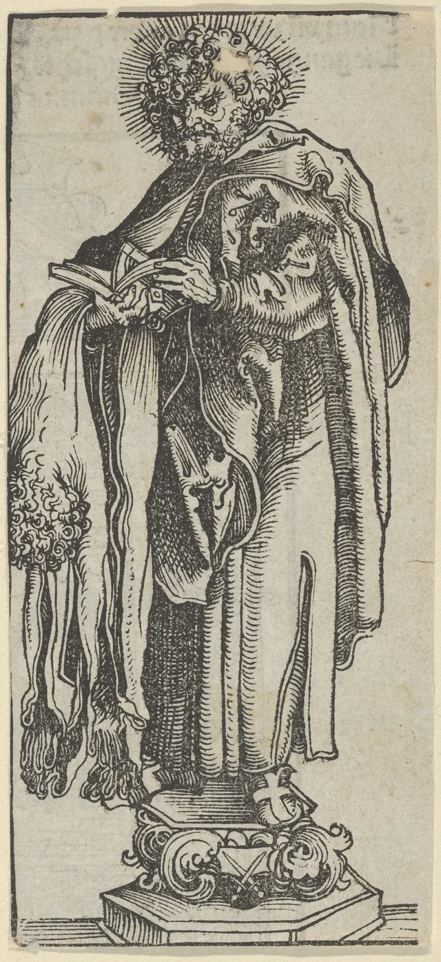 Statuette d'argent de saint Barthélemy, des reliquaires de Wittenberg