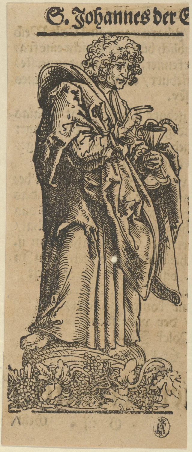 Estatuilla de plata de san Juan, de los relicarios de Wittenberg, Lucas Cranach el Viejo