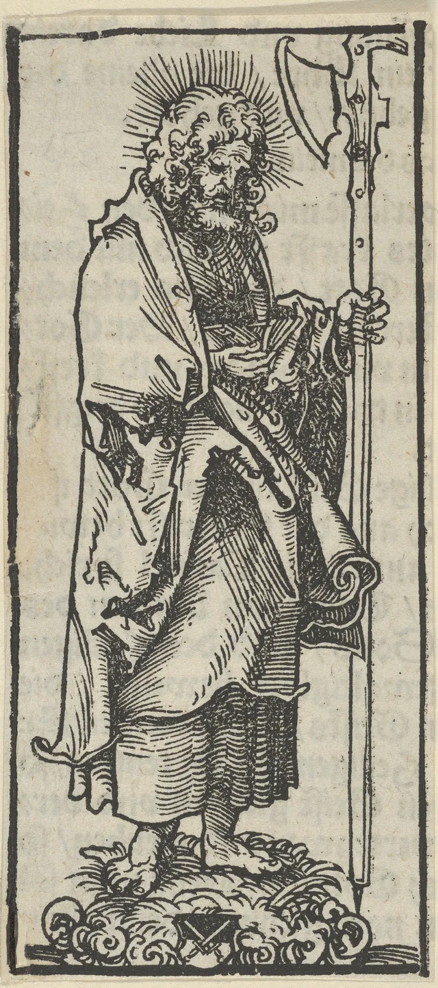 Estatuilla de plata de san Mateo, de los relicarios de Wittenberg, Lucas Cranach el Viejo