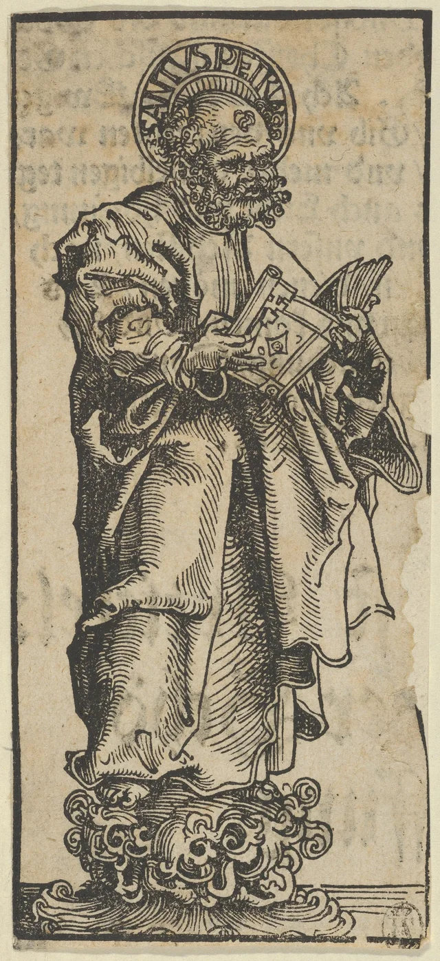 Estatuilla de plata de san Pedro, de los relicarios de Wittenberg, Lucas Cranach el Viejo