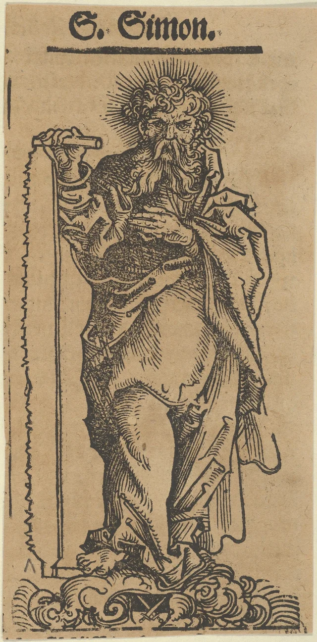 Silver Statuette of Saint Simon, from the Wittenberg Reliquaries