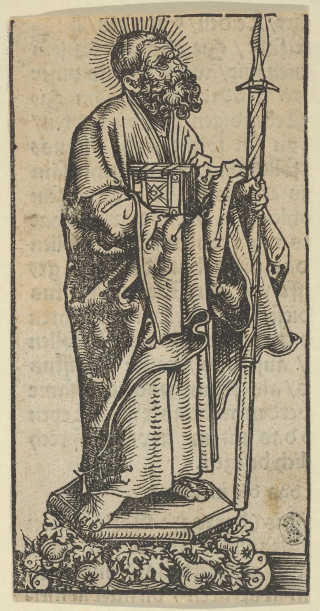 Estatuilla de plata de santo Tomás, de los relicarios de Wittenberg, Lucas Cranach el Viejo