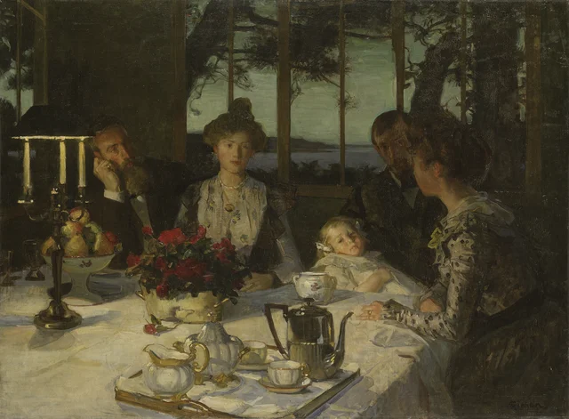 Talking in the Twilight, Lucien Simon